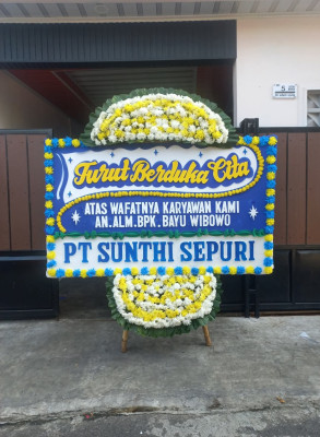 Papan Bunga Duka di Aboy